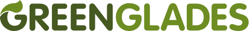 Coloured Greenglades, a wholesale nursery, word logo.